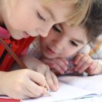 merry christmas, kids, girls, writing, pencil, drawing, notebook, study, friends, hands, childhood, joy, school, lesson, learn, draw, concentrate, friendship day